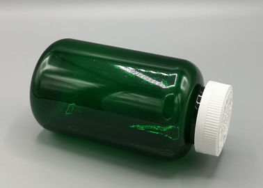 140mmの高さのプラスチック ビタミンの容器、ブラウン/薬剤透明なプラスチック タブレットの容器