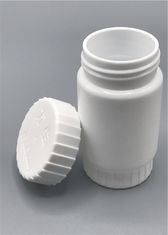 60ml円形のHDPEの薬剤の容器、帽子が付いている白いプラスチック タブレットの容器